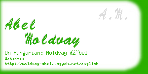 abel moldvay business card